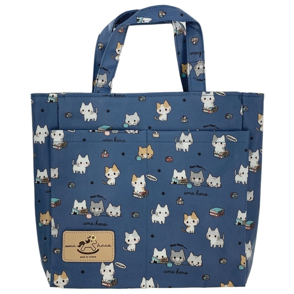 Waterproof Cat Mini Tote Handbag Purse - Picture 1 of 9
